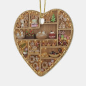 Tiny Shelves Christmas Baker Xmas Cookies 2Dprint Keramik Ornament (Links)