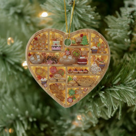 Tiny Shelves Christmas Bakery Baked Treats 2Dprint Keramik Ornament