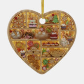 Tiny Shelves Christmas Bakery Baked Treats 2Dprint Keramik Ornament (Vorne)
