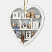 Tiny Shelves Dachshund Dog Lover edition 2D print Keramik Ornament (Links)