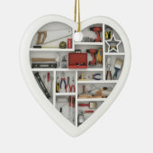 Tiny Shelves: DIY Tools - 2D print Tool Shelf Keramik Ornament (Rechts)