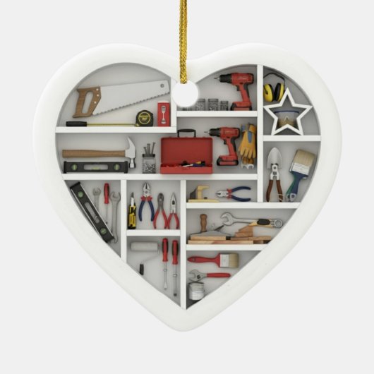 Tiny Shelves: DIY Tools - 2D print Tool Shelf Keramik Ornament (Hinten)