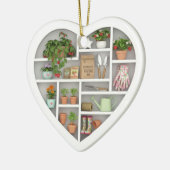 Tiny Shelves: Gardener edition (graphic print) Keramik Ornament (Links)