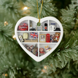 Tiny Shelves: I Love London 2D print British UK Keramik Ornament