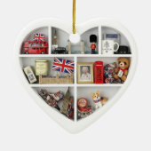 Tiny Shelves: I Love London 2D print British UK Keramik Ornament (Hinten)