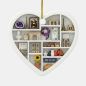 Tiny Shelves: I Love Paris France 2D print French Keramik Ornament (Hinten)