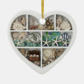 Tiny Shelves Nautical Ocean Sea Beach 2D print Keramik Ornament (Vorne)