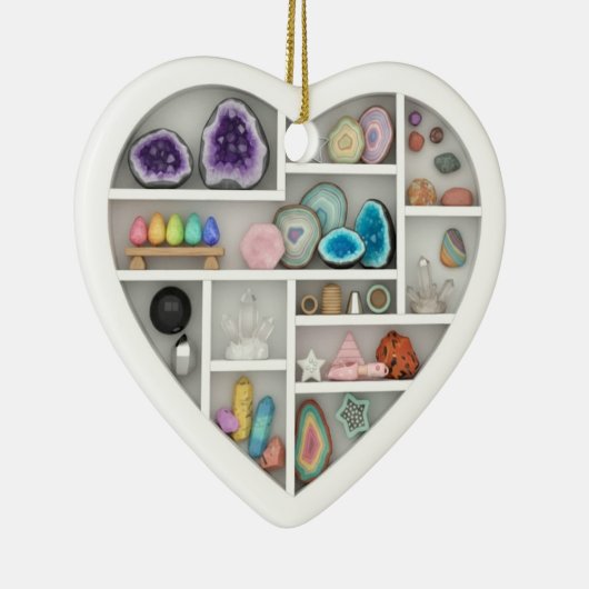 Tiny Shelves Rock Collector 2Dprint Rocks Crystals Keramik Ornament (Rechts)