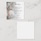 TINY SIZE Fügen Sie Ihr eigenes Foto Hochzeit Viel Mitteilungskarte (Vorne/Hinten)