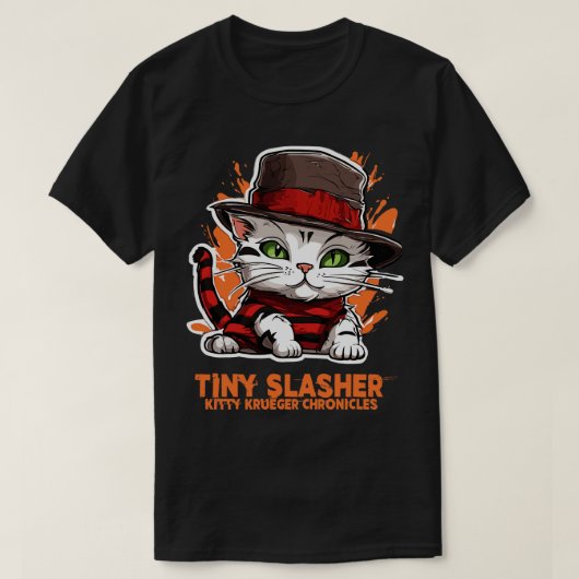Tiny Slasher Kitty Krueger T-Shirt (Design vorne)