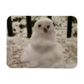 Tiny Snowman Flexible Magnet (Horizontal)