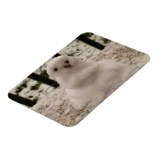 Tiny Snowman Flexible Magnet (Linke Seite)