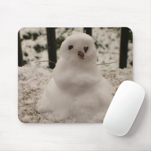 Tiny Snowman Mousepad (Mit Mouse)