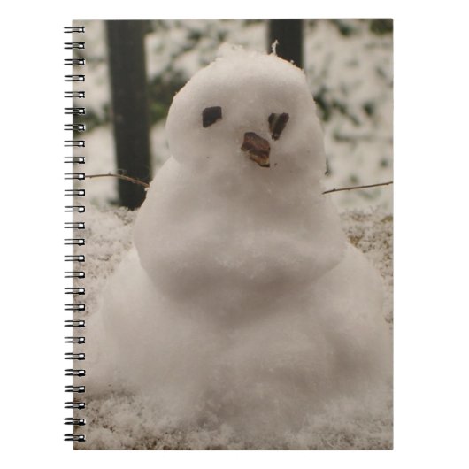 Tiny Snowman Notebook Notizblock (Vorderseite)