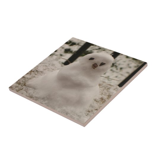 Tiny Snowman Tile Fliese (Seite)