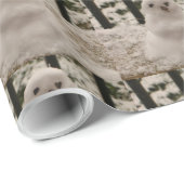 Tiny Snowman Wrapping Paper Geschenkpapier (Rolleneckpunkt)