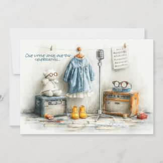 Tiny Songbird - 1. Geburtstagskarl Einladung