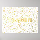 Tiny Stars Modern Bold EDITABLE TEXT GOLD Foliendrucke (Vorderseite)
