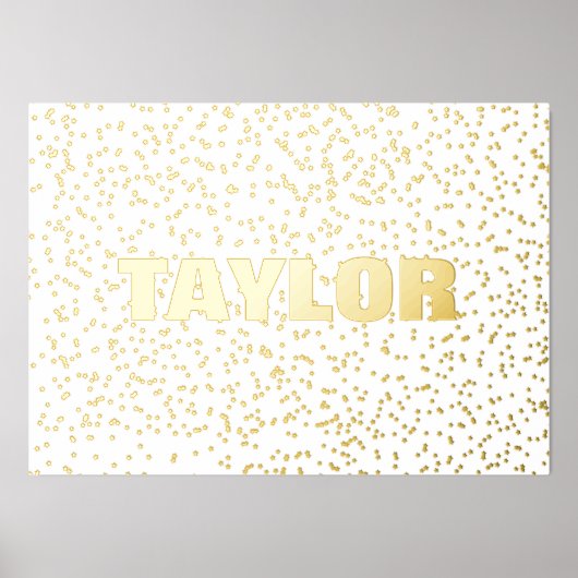 Tiny Stars Modern Bold EDITABLE TEXT GOLD Foliendrucke (Vorderseite)