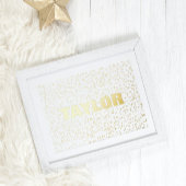 Tiny Stars Modern Bold EDITABLE TEXT GOLD Foliendrucke