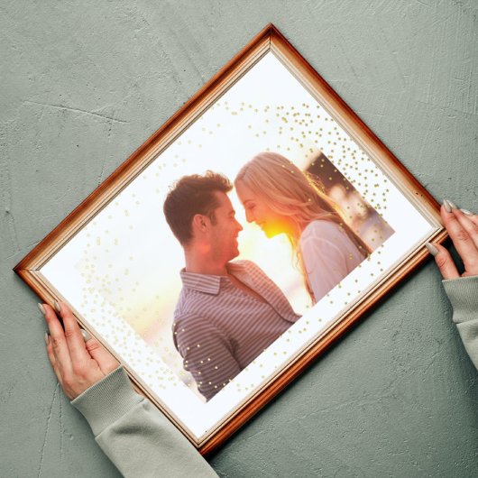 Tiny Stars Modernes Foto Gold Foliendrucke