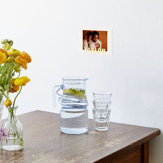 Tiny Stars Modernes, kühl EDITABLE TEXT GOLD FOTO Foliendrucke (Ablage(Küche))