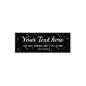 Tiny Stars Space - Rücksendeadresse Personalisiert Permastempel (Design)