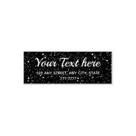 Tiny Stars Space - Rücksendeadresse Personalisiert Permastempel