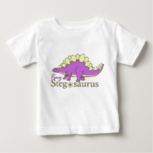 Tiny Stegosaurus, Purple Baby T-shirt