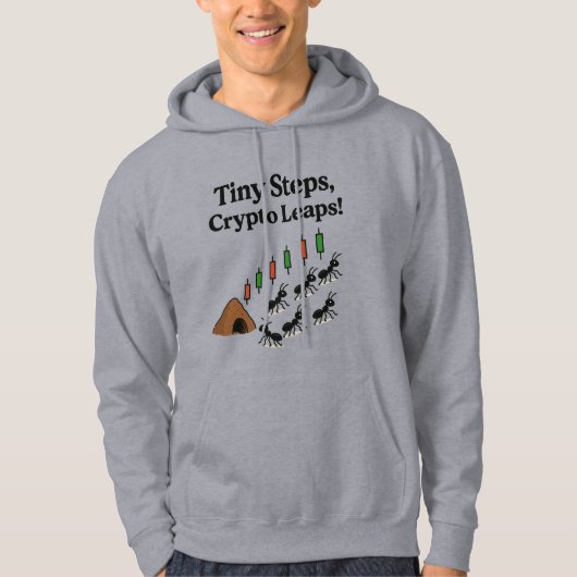 Tiny Steps Crypto Leaps Trading Hoodie (Vorderseite)