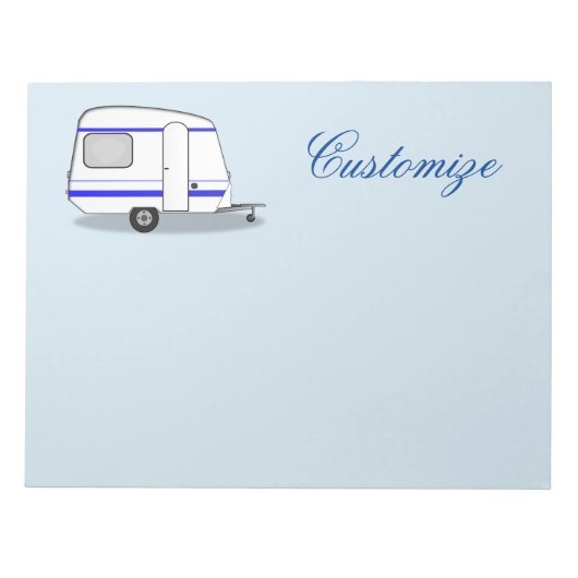Tiny stromlinienförmige Caravan Thunder_Cove jede Notizblock (Vorderseite)