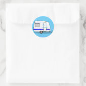 Tiny stromlinienförmige Caravan Thunder_Cove jede Runder Aufkleber (Tasche)