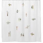 Tiny Surfers Shower Curtain Duschvorhang (Vorderseite)