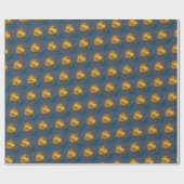 Tiny Swimmer: Niedliches kanadisches Gänseegändeln Geschenkpapier (Flach)