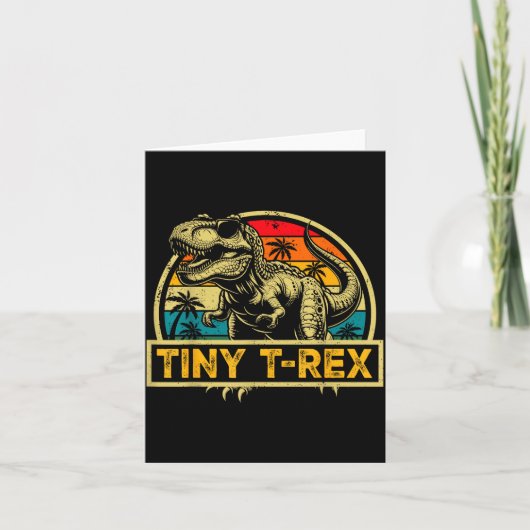 Tiny T-rex T Rex Dinosaur Tiny T-rex Family Matchi Karte (Vorderseite)