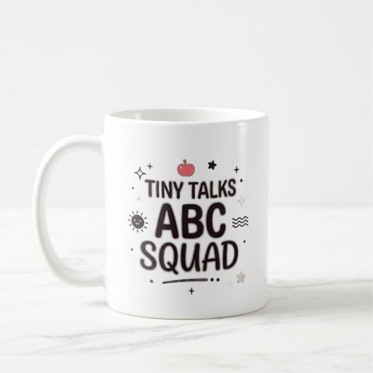 Tiny Talks ABC Squad Lehrerleben Kaffeetasse (Links)