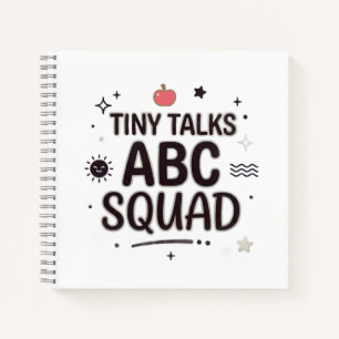 Tiny Talks ABC Squad Lehrerleben Notizblock
