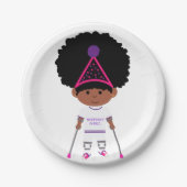 Tiny Tamara TT7" Rundweißbuch Pappteller (Vorderseite)