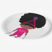 Tiny Tamara TT Pink Happy Birthday Collection Pappteller (Schrägansicht)