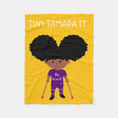 Tiny Tamara TTFleece Blanket, klein 30" x 40" Fleecedecke (Vorderseite)