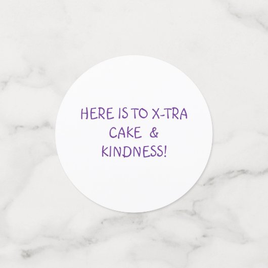 Tiny Tamara TTTable Confetti Konfetti (Klein Vorderseite)