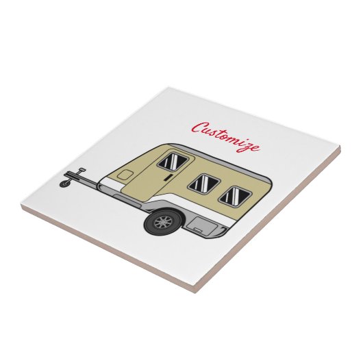 Tiny Tan Caravan Camper Thunder_Cove Fliese (Seite)