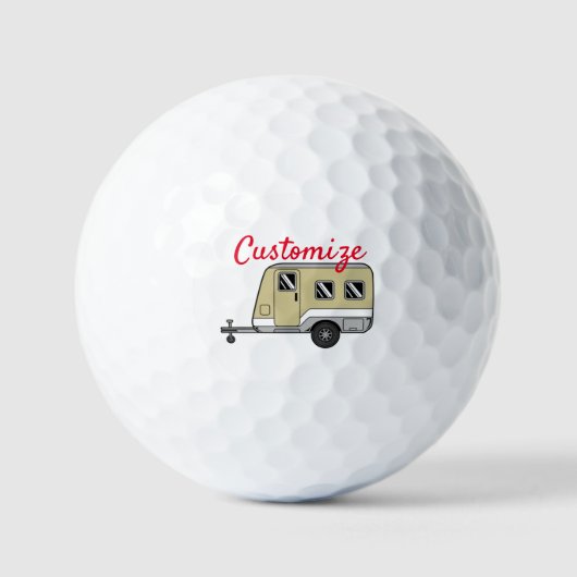 Tiny Tan Caravan Camper Thunder_Cove Golfball (Vorderseite)