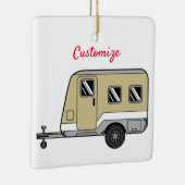 Tiny Tan Caravan Camper Thunder_Cove Keramikornament (Rechts)