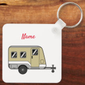 Tiny Tan Caravan Camper Thunder_Cove Schlüsselanhänger (Rückseite)