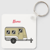 Tiny Tan Caravan Camper Thunder_Cove Schlüsselanhänger (Rückseite)