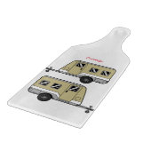 Tiny Tan Caravan Camper Thunder_Cove Schneidebrett (Ecke)