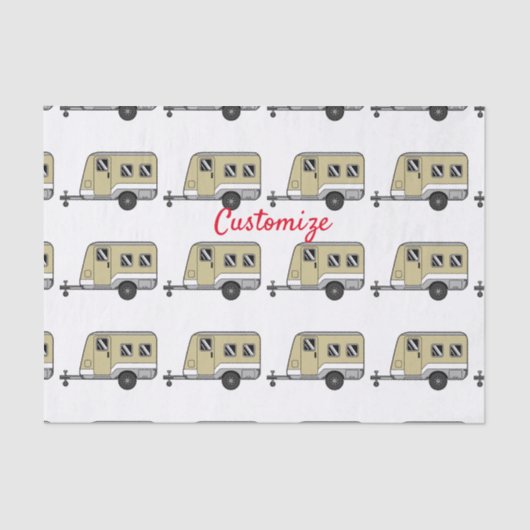 Tiny Tan Caravan Camper Thunder_Cove Seidenpapier (Vorderseite)