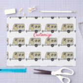 Tiny Tan Caravan Camper Thunder_Cove Seidenpapier (Handwerk)