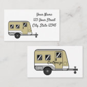 Tiny Tan Caravan Camper Thunder_Cove Visitenkarte (Vorne/Hinten)